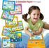 Magic Water Paint Coloring Books for Toddlers, Art Toys Age 2-4, Educational Doodle Toy (Alphabet Transportation 2 Pack)