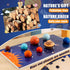 30 COOLDUCK Pcs Wooden Solar System Model Board Toy Kit, Montessori Planet Balls Toys with Astronaut Figures, Preschool