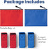 4 Legged Race Bands for Kids and Adults, Relay Race Team Building Games, Perfect for Carnival, Field Day, 2pk, Blue &