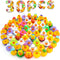 Diteryy 30 Pack Easter Rubber Ducks-2.3 Inch Bulk Floater Ducks for Ducking Assortment