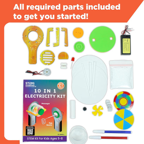 10-in-1 5-12 Summer Butterfly EduFields STEM Kit Science Experiments & Projects for Kids Ages | Engineering Building