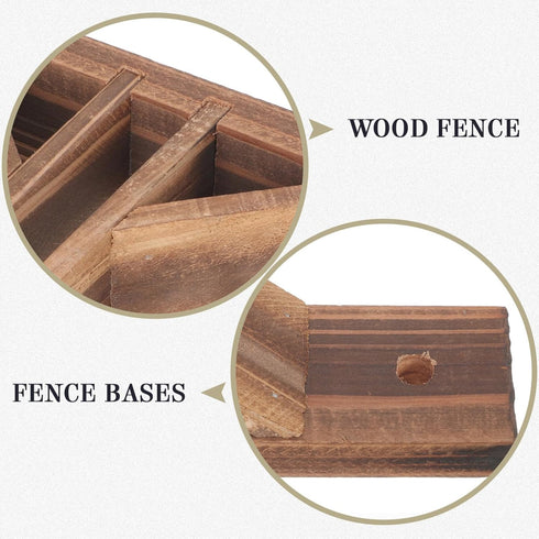 BESPORTBLE Freestanding Pet Gate Support Feet: 2pcs Wooden Folding Screen Holder for Room Divider, Triangle Bracket