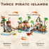 NERCISU Sets 8-12 (533 Pirate Skull Island Building Toys with Pirate Ship, Skeleton, Prison, Cannon, Sailing Adventure