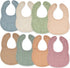 Set Comfy Cubs Muslin Baby Bibs and Muslin Burp Cloths Bundled
