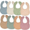 Comfy Cubs Muslin Bibs for Babies, Pack of 8 - Soft and