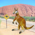 Jet Creations 40" Long Inflatable Kangaroo, Lifelike Blow-Up Aussie Joey Toy for Pool Fun, Home Decor