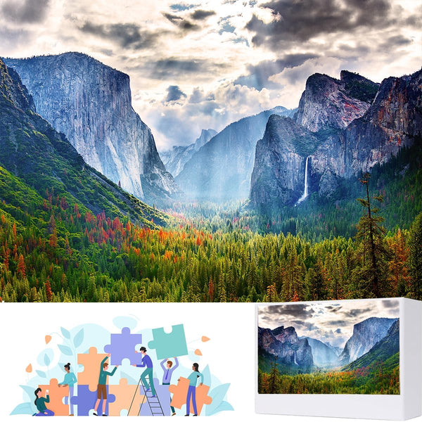 Yosemite Jigsaw Puzzles for Adults 1000 Pieces, Nature National Park Puzzles for All