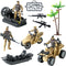Army Men Action Figures Playset with Military Vehicles, Toys for Kids Boys Girls, Age 6-10, Includes Boats & Pistol