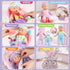 Playset 3-5 4-6 5-7 12.5" 24 2 Sets Baby Doll Stroller for Girls Toddlers Year Old to Play House Games. Stroller Toy