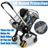 Vaxaape Car Seat Rain Cover,Food Grade EVA,Universal Baby Stroller Accessory for Infant Car Seat Stroller,Waterproof