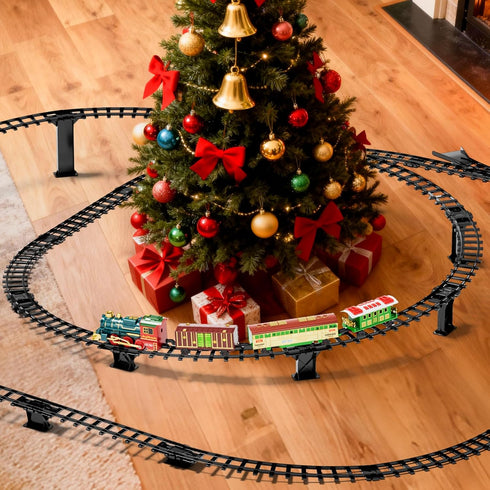 Garbo Star Set 4-8,Smokes,Christmas Set 3 4 5 6 7 8+ Train for Kids Ages Train with Smokes Lights and Sound Classic