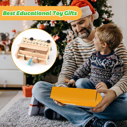 Set, 3 4 5 3 Set, Montessori Screwdriver Board Montessori Toys for with Lock and Keys, Toddler Screwdriver Toy, Kids