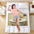 Yoogain 52" 34" Art Elephant Vintage Bathtub Toddler Water Resistant Bed Wetting Pad Leakproof Quick Drying Bed Liners