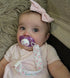 4 Pack 4MP04-HZ babygoal Baby Girl Pacifier Clips with Pacifier Case, Metal Clips for Boys and Girls Fits Most