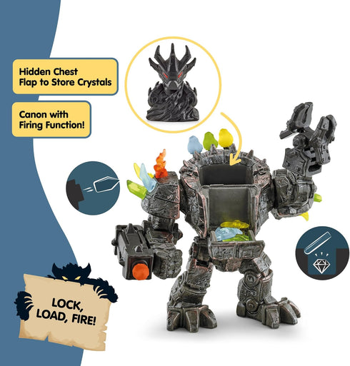 20 Playset 9" Set 7+ 42549 Schleich Eldrador Creatures - PC Master Robot, Mini Creature, and Weapons - Moveable Action