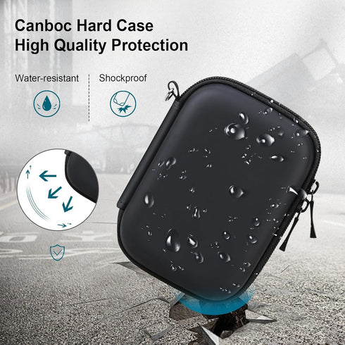 Canboc Carrying Travel Case for Bitzee Interactive Toy, Virtual Electronic Pets Kids Storage Bag (Black+Purple)