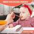 6-Piece Silicone Baby Feeding Spoons for Infants, Soft-Tip Training Spoon, Dishwasher Safe Baby Utensils Feeding