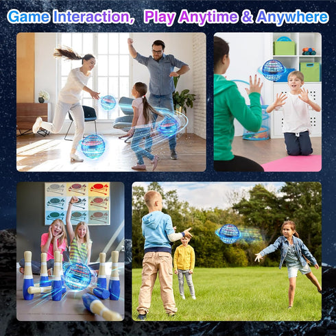 Flying Orb Ball Toys 2024, Soaring Hover Boomerang Spinner Mini Drone for Kids and Adults Outdoor Fly Toy
