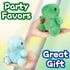 Dinosaur Stuffed Animals for Kids, Mini Plush Toys Key Chain, Cute Fat Dino Stuffed Animal for Gifts (Blue)