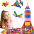 Kids 600pcs Set Building Blocks Construction Toy, Learning Playset STEM Educational Kit for Preschool Kindergarten