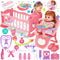 Baby Doll Toys Set, 14" Doll Toys, 25Pcs Doll Care Playset for Toddlers, Baby Gift for 3-6 Year Olds