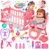Baby Doll Toys Set, 14" Doll Toys, 25Pcs Doll Care Playset for Toddlers, Baby Gift for 3-6 Year Olds