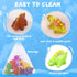MACALOCA 1-3 4-8, 2-4, Color Changing No Hole Toddler Bath Toys for Kids Ages Easter Egg Fillers Easter Basket Stuffers