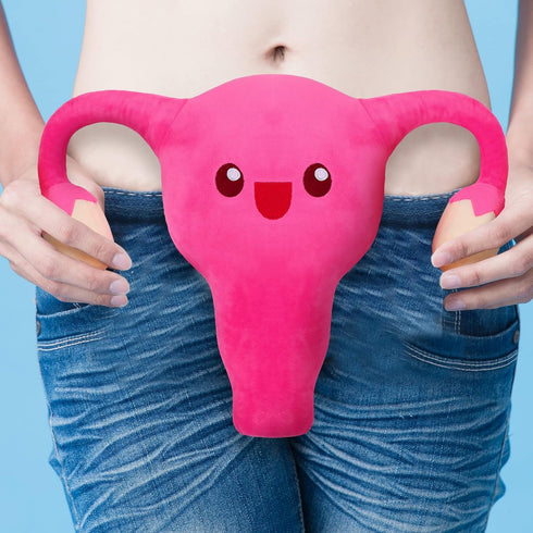 Uterus Plush Toy, Funny Stuffed Organ for Women, Anatomy Educational Gift & Party Decor