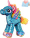 Athoinsu Unicorn Stuffed Animal Plush, Reversible Glitter Sequins, Children's Day Birthday Gift for Girls, Blue, 13"
