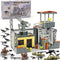 ZHX Military Base Building Block Sets - 550pcs, War Defence Base with Guard