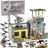 ZHX Military Base Building Block Sets - 550pcs, War Defence Base with Guard