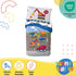 Set 4 Set Sunny Side Up Construction Zone Toddler Comforter - Piece Preschool Bedding Includes Comforter, Sheets