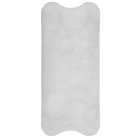 Ubbi Cushioned Non-Slip Bath Mat for Baby, Gray, with Powerful Suction Cups for Bathtub Time Essentials