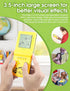 3.5-inch Large Screen Retro Brick Game Console for The 80s/90s Building Block Game Racing/Tank Game Built-in 23 Classic Games Nostalgic Puzzle Children's Game Console (Yellow)