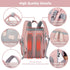 Backpack JOLLITO Baby Diaper Bag with Changing Station, Large Capacity, Stroller Straps and USB Charging Port, Baby