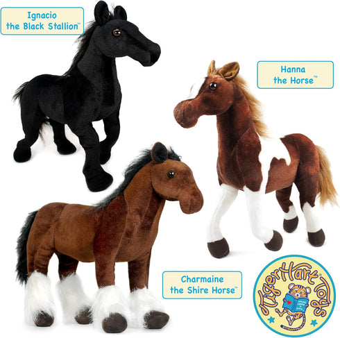 16 Inch TigerHart Hanna The Horse - Stuffed Animal Plush