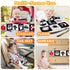 Black and White High Contrast Baby Toys 0-6 Months, Montessori Tummy Time Sensory Crinkle Toys for Newborn Infant