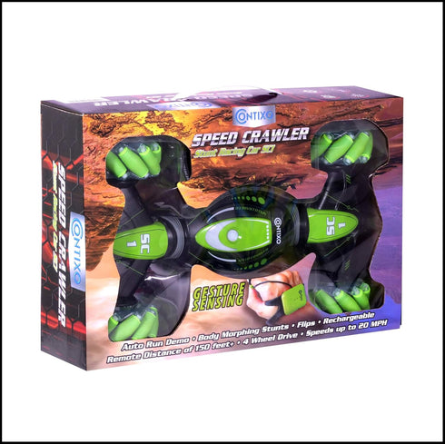 Contixo SC1 All Terrain Speed Crawler RC Stunt Car, 4WD Remote Control Car with Gesture Sensor, Kids Toy Cars