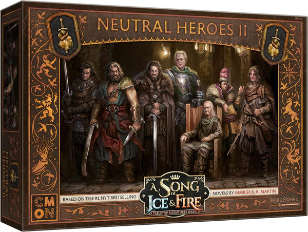 CMON A Song of Ice and Fire Tabletop Miniatures Neutral Heroes II Box Set for 2+ Players, Ages 14+
