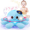 Musical Octopus Baby Toy, Crawling & Rotating Toy with Recording, Light-Up Voice Control for 2-6 Year Olds