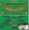 Double Sided Poker Mat 36x72Blackjack Table Topper, Casino Felt Cover, Texas Hold'em