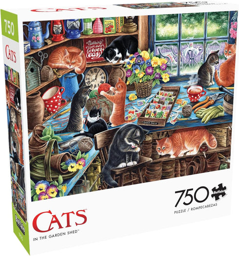 Buffalo Games - Irina Garmashova-Cawton - in The Garden Shed - 750 Piece Jigsaw Puzzle for Adults - Finished Size 24.00