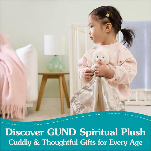 0 11" GUND Animated Goodnight Prayer Bear, Spiritual Plush Teddy Bear, Sensory Toy Stuffed Animal for Ages and Up