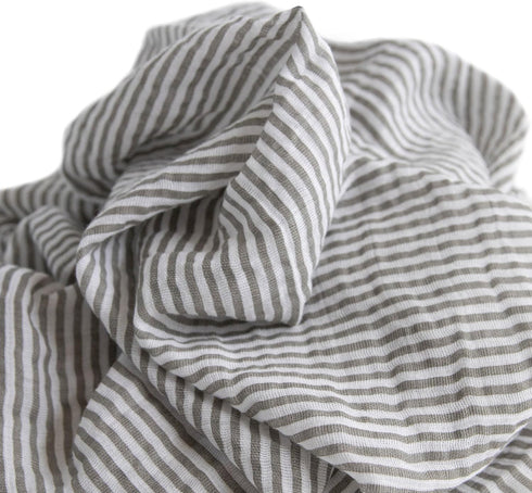 Little Unicorn Premium Cotton Swaddle Baby Blanket | Breathable Fabric | for swaddling, Play, Nursing & More (Grey