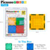 PicassoTiles Magnetic Brick Tiles STEM Building Block Set, Creative Magnetic Tiles Construction Toy Educational