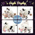 Hopearl LED Musical Stuffed Cow Playset, Singing Plush Toy with 3 Baby Cows, Adjustable Volume Lullaby.