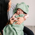 100% 450 (35" 35") Natemia Hooded Baby Bath Towel - Organic Cotton Baby Towels for Newborns, Toddlers, Boys, Girls