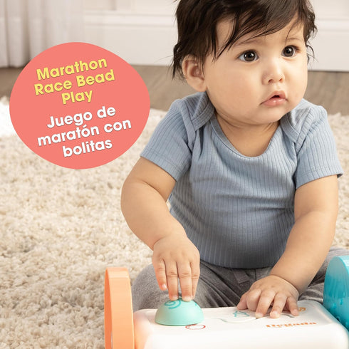 BEBE FUERTE Marathon Maze 2-in-1 Activity Mirror by Robin Arzon - Bilingual Baby Activity Center Sensory Toys