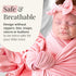 Set, 47 47 inches Stroller Society - Newborn Swaddle and Hat Stretchy and Comfortable Baby Swaddle Blanket, Use as
