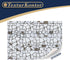 TexturKontor 3 1:12 Sheets Self Adhesive Floor Tiles for Dollhouse Scale (Winter Village Pavings)